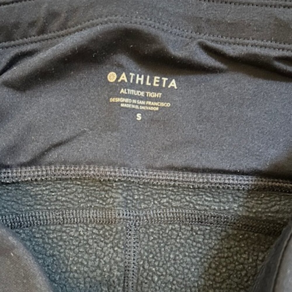 Athleta Fleece-Lined Yoga Pants - Picture 2 of 3